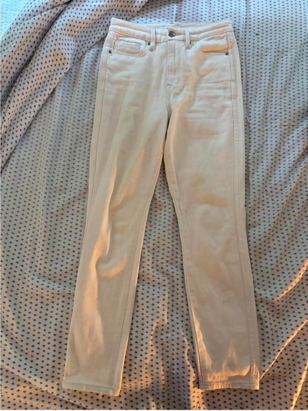 Good American Good Curve Off-White Jeans